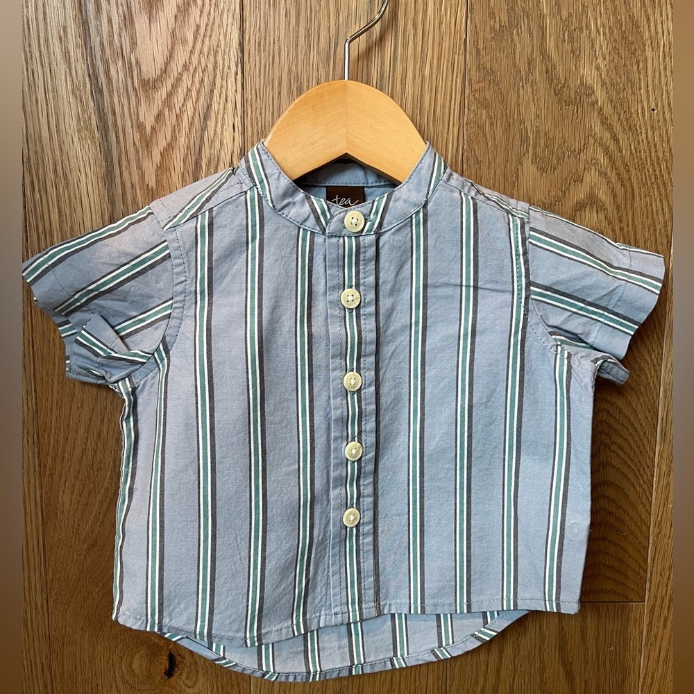 Tea Collection striped button down shirt